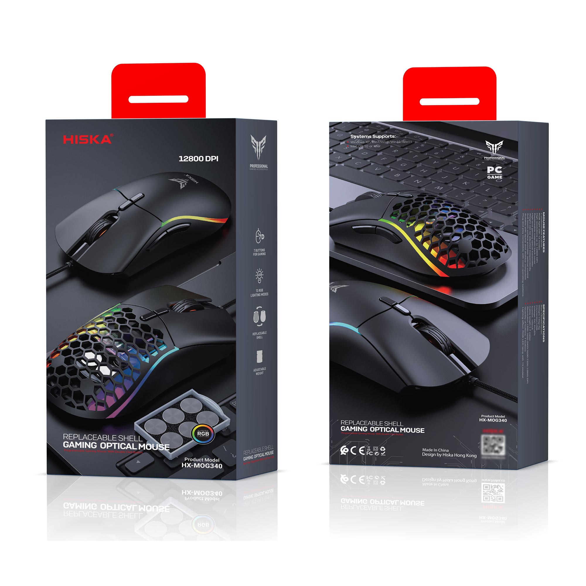 ماوس گیمینگ هیسکا مدل HX-MOG340 - Image 2