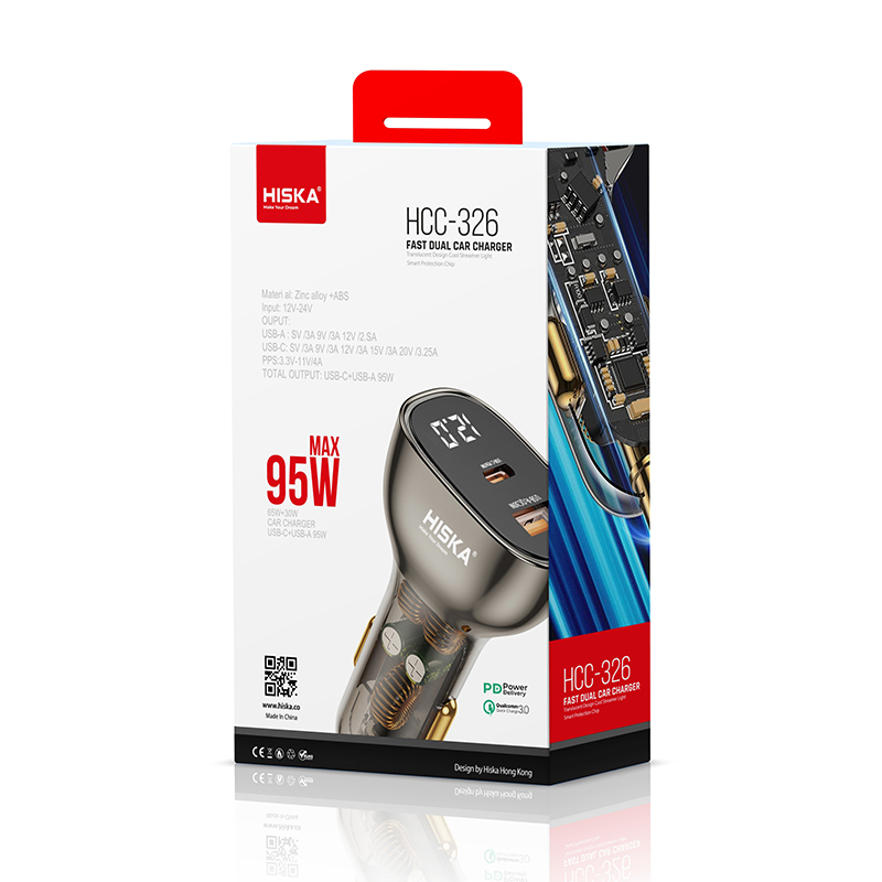 شارژر فندکی هیسکا مدل HCC-326 - Image 2