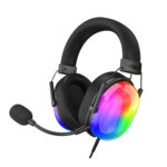 هدست گیمینگ هیسکا مدل GHR-07 با نورپردازی سه‌بعدی خاص